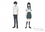 映画『夏へのトンネル、さよならの出口』（左から）カオル、あんずのキャラクタービジュアル