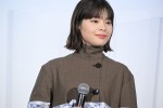 映画『やがて海へと届く』舞台挨拶付きプレミア試写会イベントに出席した岸井ゆきの