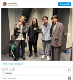 リリー＆DJ松永を交えた人気者4ショットも　※「盛山晋太郎（見取り図）」インスタグラム