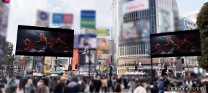 ARによって渋谷の街で『スパイダーマン：ノー・ウェイ・ホーム』の世界観を体験　※写真はイメージです
