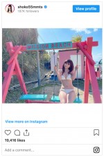 「オフショットまつり！」と称して10年ぶりの写真集の裏側を公開　※「中川翔子」インスタグラム