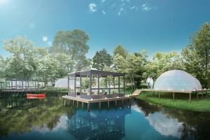 滋賀・グランエレメントに「水上テラス付きのツインドーム」3棟が新しく誕生！