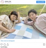（左から）上野樹里、田中圭　※ドラマ『持続可能な恋ですか？』公式インスタグラム
