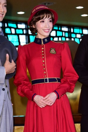 ミュージカル『ガイズ＆ドールズ』初日囲み取材に出席した明日海りお