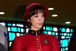 ミュージカル『ガイズ＆ドールズ』初日囲み取材に出席した明日海りお