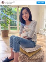 ラフなコーディネートを披露した杉本彩 ※「杉本彩」インスタグラム