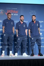 『エアトリ presents PSG JAPAN TOUR 2022』開幕記者会見の様子