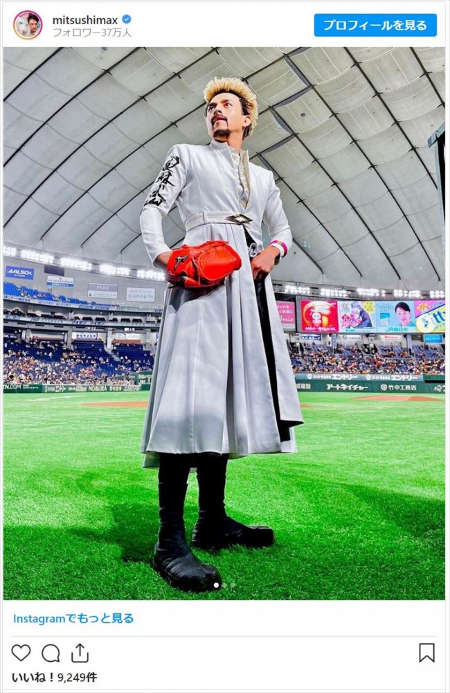 写真）満島真之介、『新・信長公記』“武田信玄”衣装で東京ドーム登場