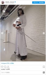 『BLEACH』ウルキオラ・シファーのコスプレを披露したつるの剛士 ※「つるの剛士」インスタグラム