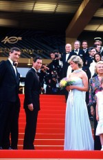 1987年にカンヌ国際映画祭を訪れたダイアナ妃