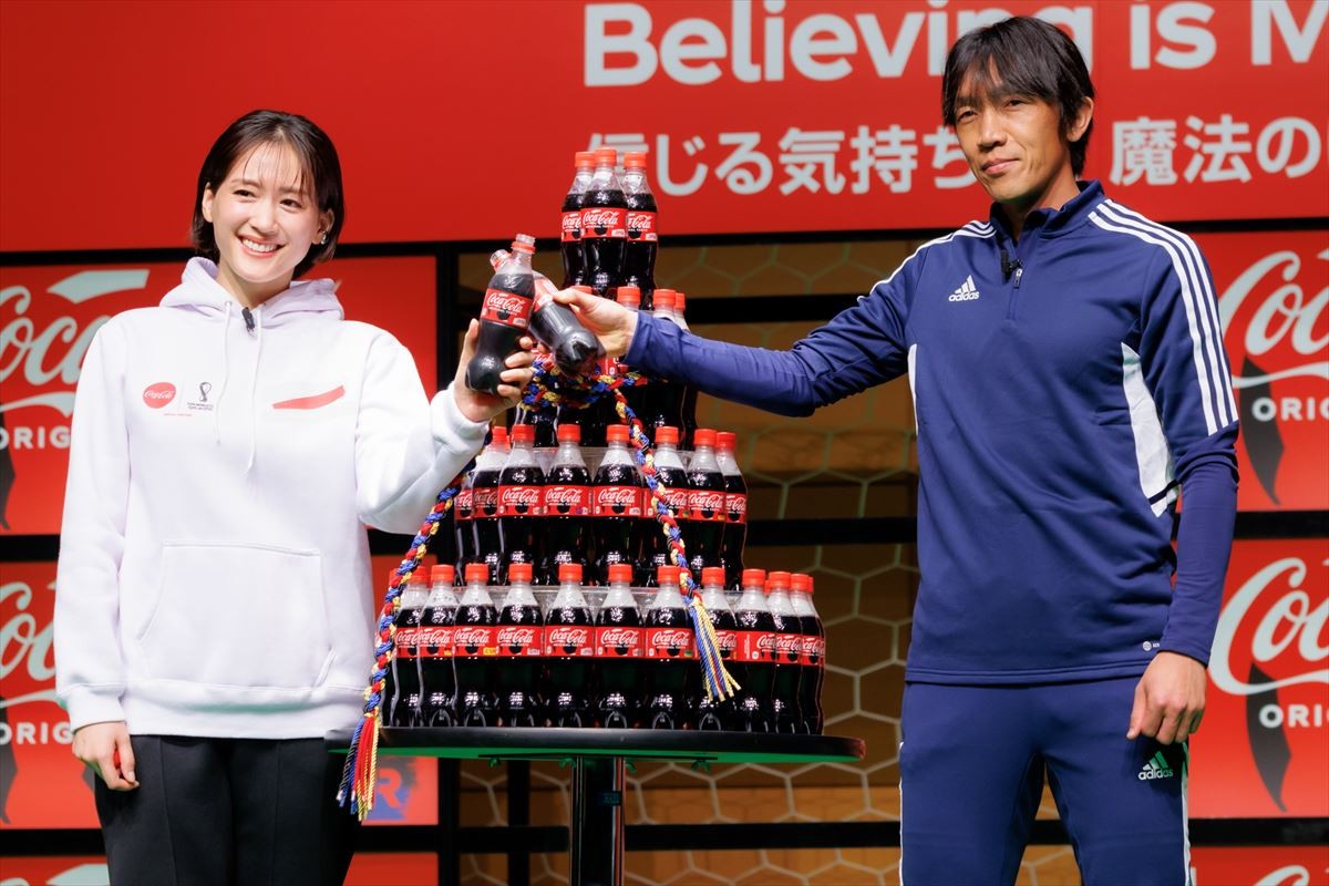 綾瀬はるか、ボールで的を狙い撃ち　中村俊輔が絶賛「本番に強い方なんだな」