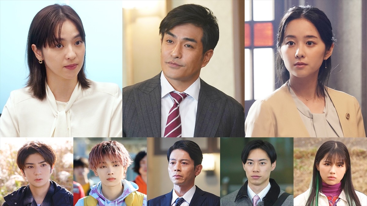 土曜プレミアム、映画公開記念『イチケイのカラス スペシャル』に出演する(上段左から)中村アン、北村一輝、堀田真由、(下段左から)高橋優斗、宮世琉弥、吉沢悠、戸塚純貴、渡邉美穂