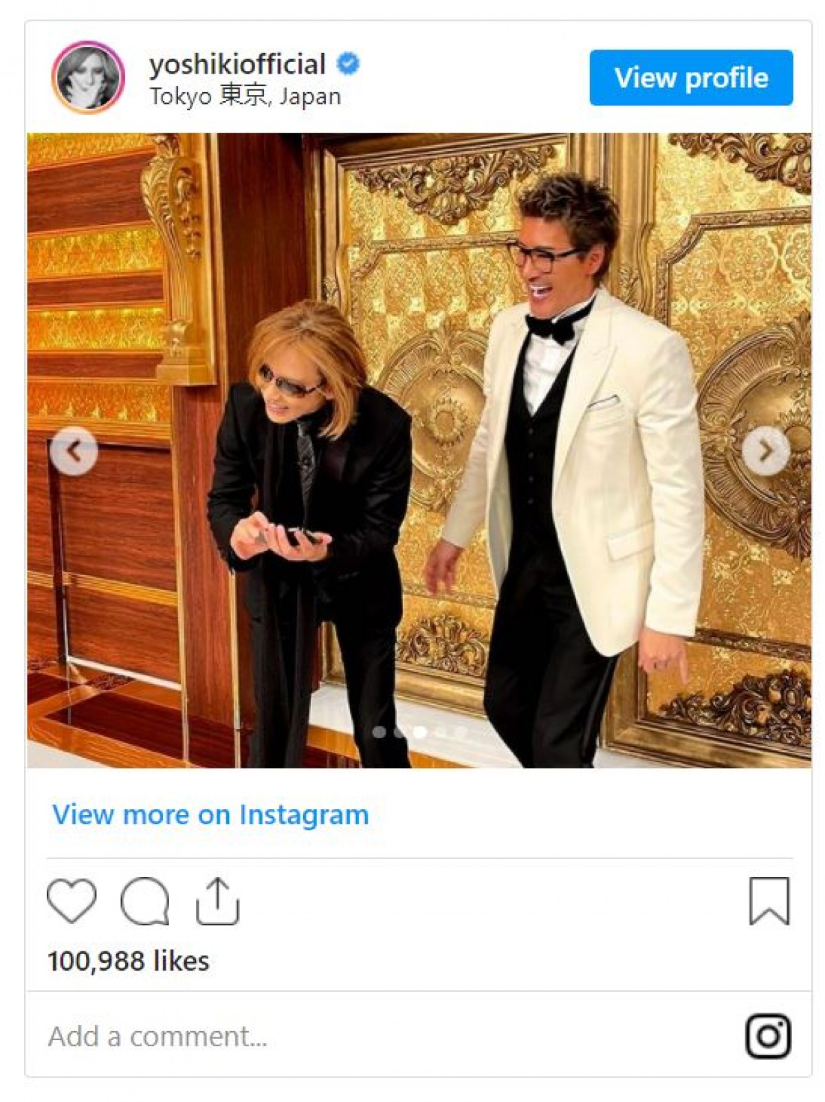 YOSHIKI、ビッグボス新庄剛志監督との2ショットに反響「気が合いそう」