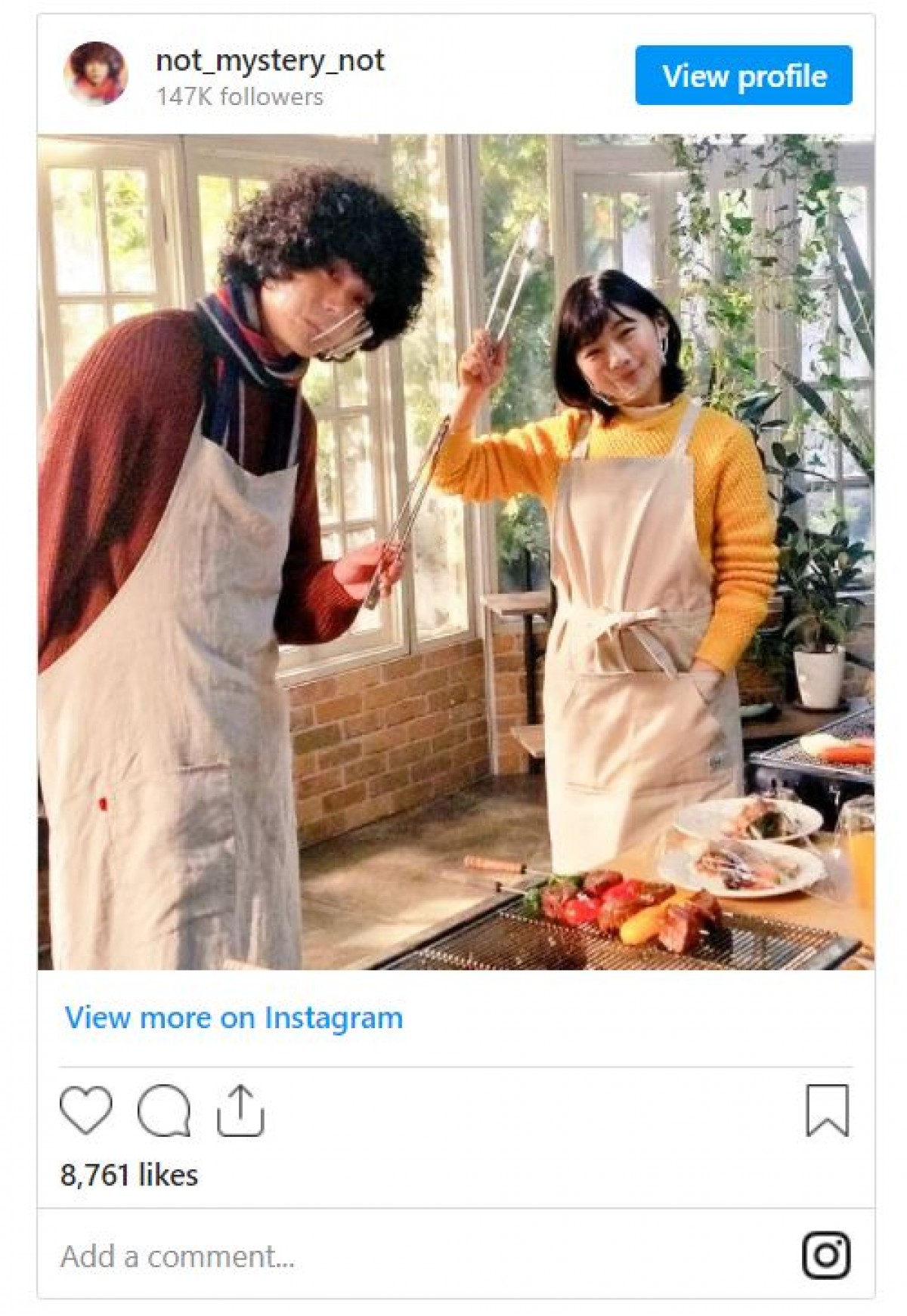 『ミステリと言う勿れ』菅田将暉＆伊藤沙莉がトング持ってエプロン姿　BBQショットに反響