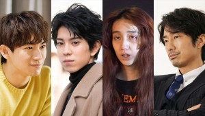 ドラマ『汝の名』に出演する（左から）EXILE NAOTO、京典和玖、長井短、眞島秀和