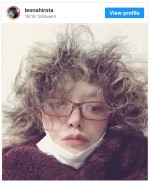 【写真】広田レオナ「濡れたままで爆睡してしまった」“大爆発ヘア”に「逆にお洒落」と反響