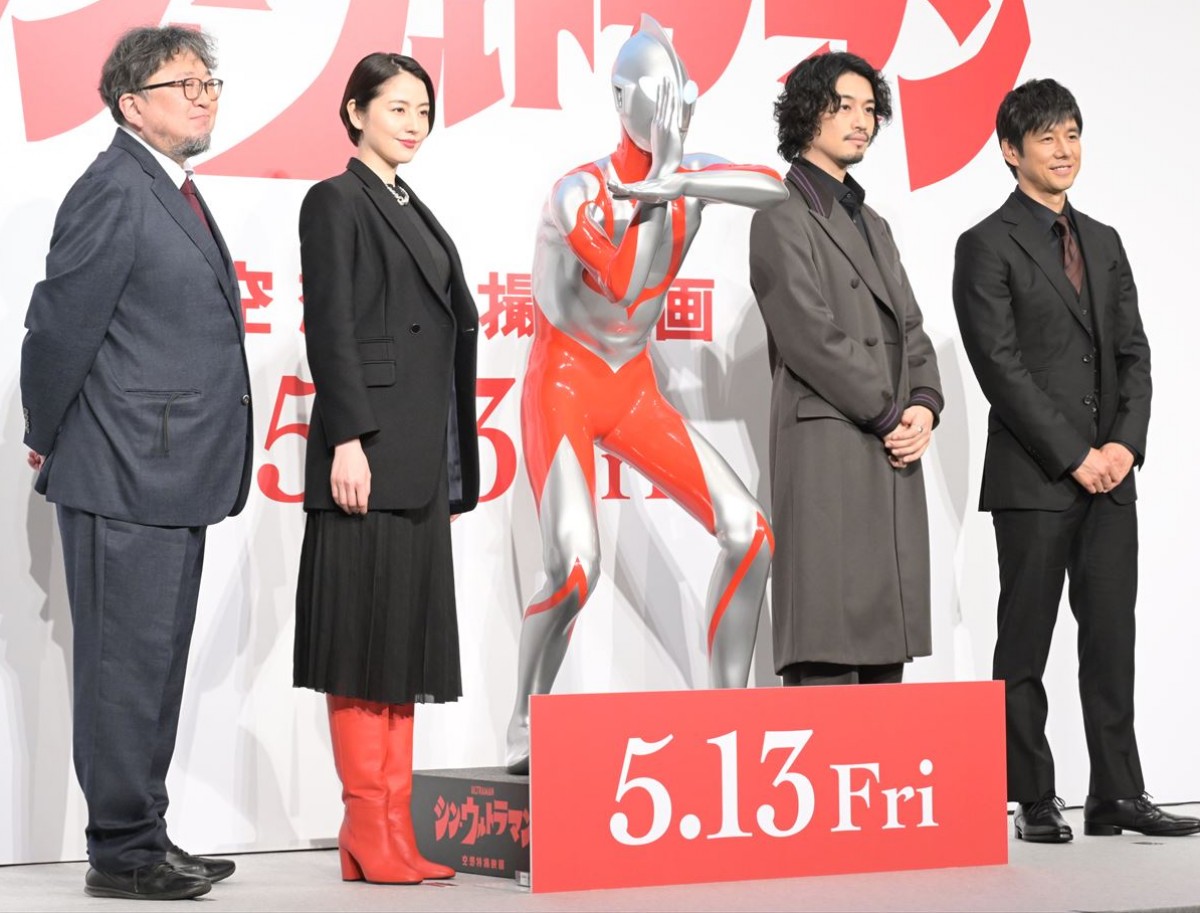 斎藤工、長澤まさみ、西島秀俊が『シン・ウルトラマン』完成への思いを語る