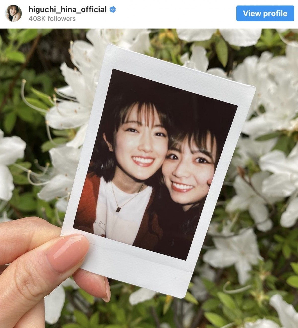 (左から)樋口日奈、北野日奈子 ※「樋口日奈」インスタグラム
