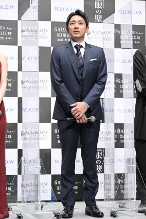 小泉孝太郎、『連続ドラマW　松本清張　眼の壁』完成報告会に登場