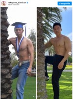 2011年のきんに君（左）と2022年きんに君　※「なかやまきんに君」インスタグラム