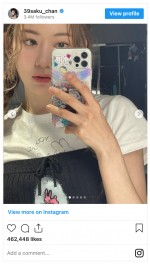宮脇咲良の三つ編みショットを世界中のファンが絶賛　※「宮脇咲良」インスタグラム