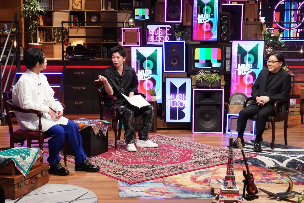 乃木坂46メンバー、秋元康に質問攻め！『MUSIC BLOOD』MC田中圭＆千葉雄大は緊張気味に