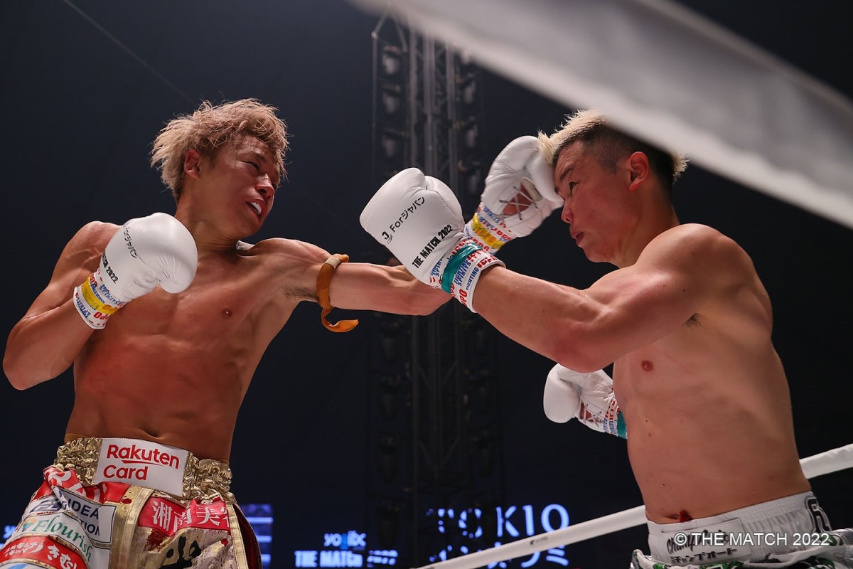 『THE MATCH』対戦表明から6年7ヵ月　那須川天心が判定で武尊に勝利