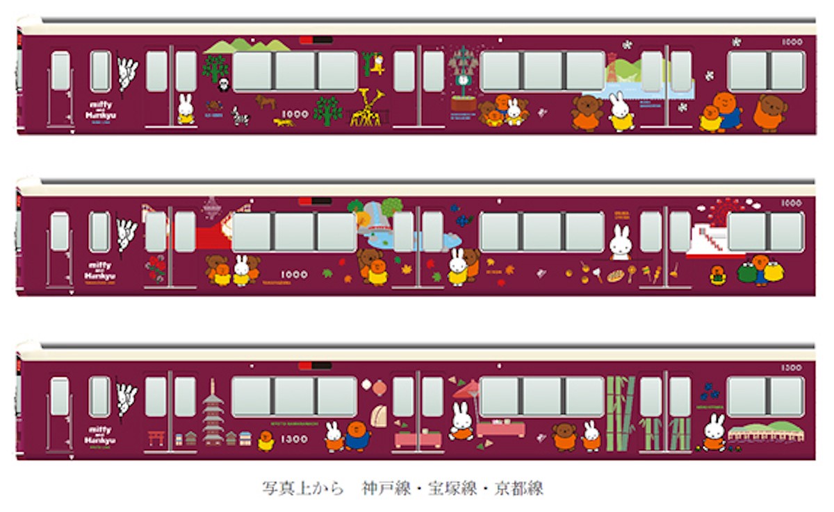 miffy and Hankyu コラボレーション企画がはじまります