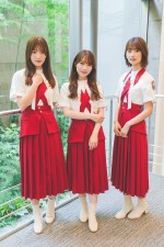 （左から）櫻坂46・大沼晶保、守屋麗奈、井上梨名