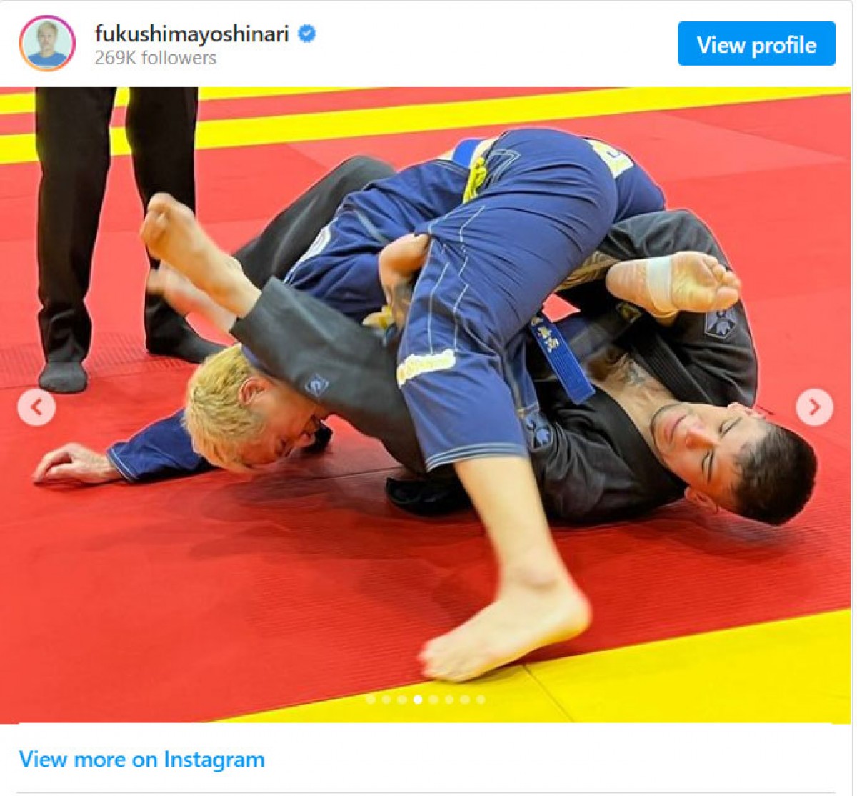 44歳・ガリットチュウ福島善成、全日本柔術大会で優勝を報告　「マジで死ぬかと思いました」