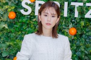 桐谷美玲、「CHANDON SECRET GARDEN MIDPARK LOUNGE」オープニングセレモニーに登場