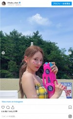 宮脇咲良、キュートな夏満喫ショットを公開　※「宮脇咲良」インスタグラム