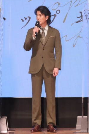 唐沢寿明、縦型ドラマ『トップギフト』完成報告イベントに登場