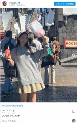 “ハローキティまみれ”のBLACKPINK・ジス　※「ジス（BLACKPINK）」インスタグラム