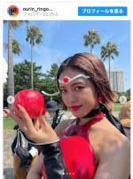 【写真】王林、“りんごウーマン”変身　ヒーロースーツ姿に「スタイル抜群だから映える」と反響