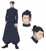 テレビアニメ『呪術廻戦』第2期、「懐玉・玉折」に登場する5人のキャラクター設定画（夏油傑）