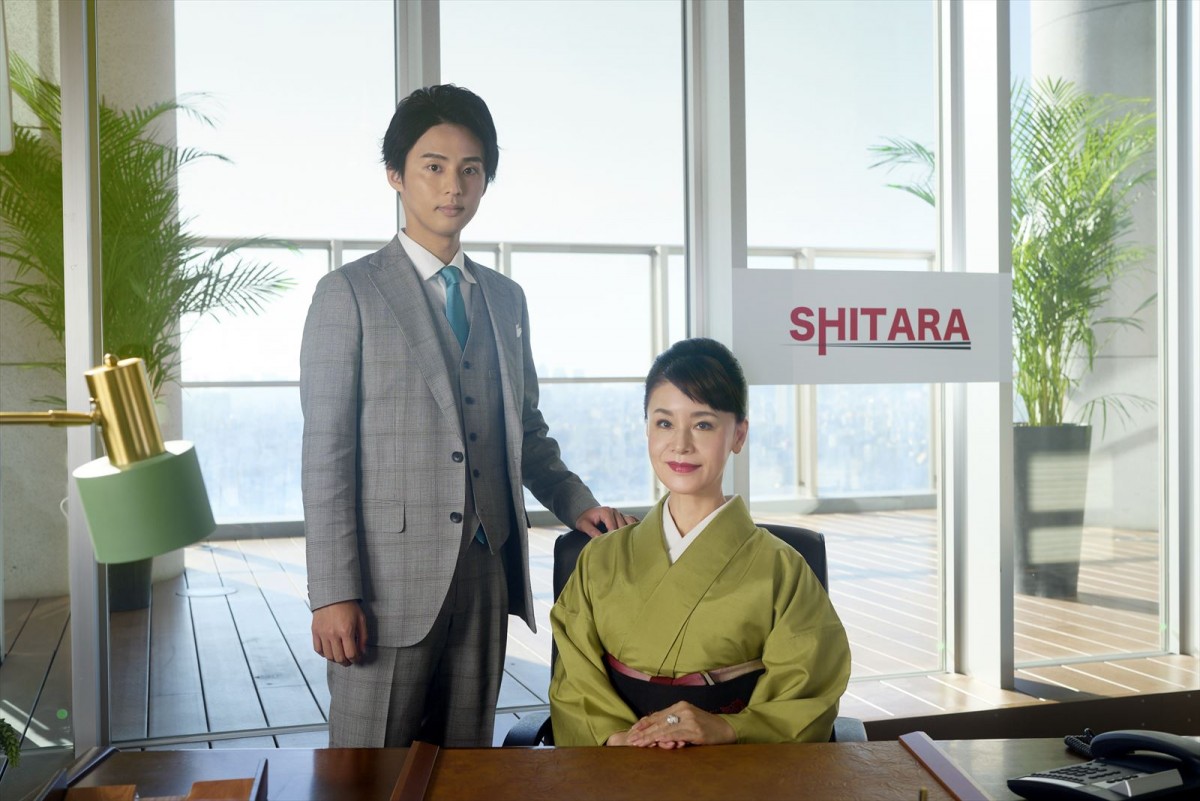 ドラマ『ハマる男に蹴りたい女』に出演する(左から)藤ヶ谷太輔、大地真央