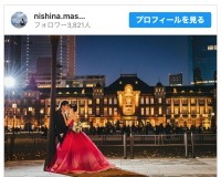 （左から）仁科克基、西原愛夏　※「仁科克基」インスタグラム