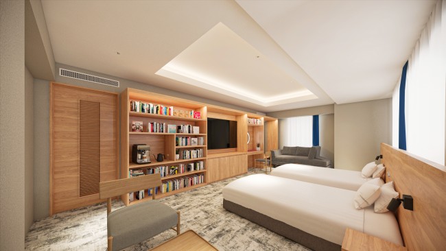 東京に“体験型ホテル”が誕生へ！　“本が読める客室”や“サウナルーム”などを完備