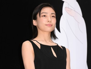 映画『牛首村』完成披露試写会に出席した芋生悠