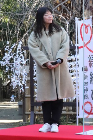 「ドラマ『失恋めし』配信開始記念！ご祈祷イベント」に出席した大九明子監督