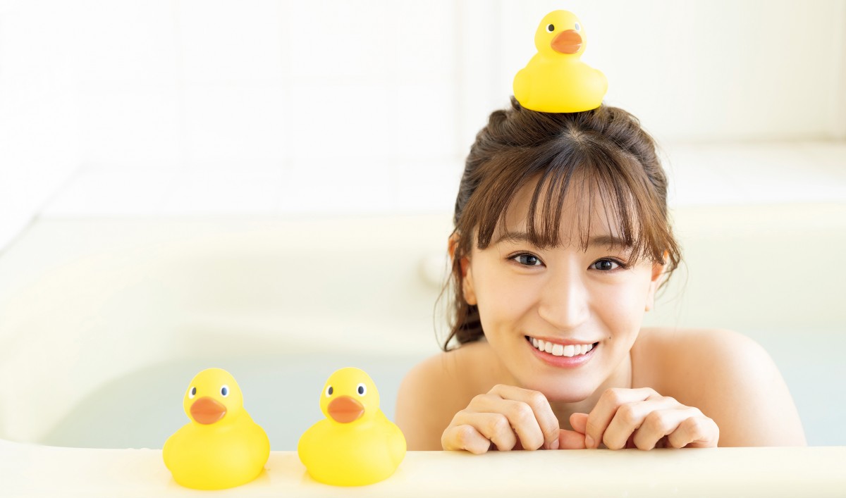 「アイドル界最高峰BODY」NMB48上西怜、お風呂でくつろぐほっこりショット