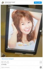 透明感がすごいすっぴん！　※「さゆり（かつみさゆり）」インスタグラム