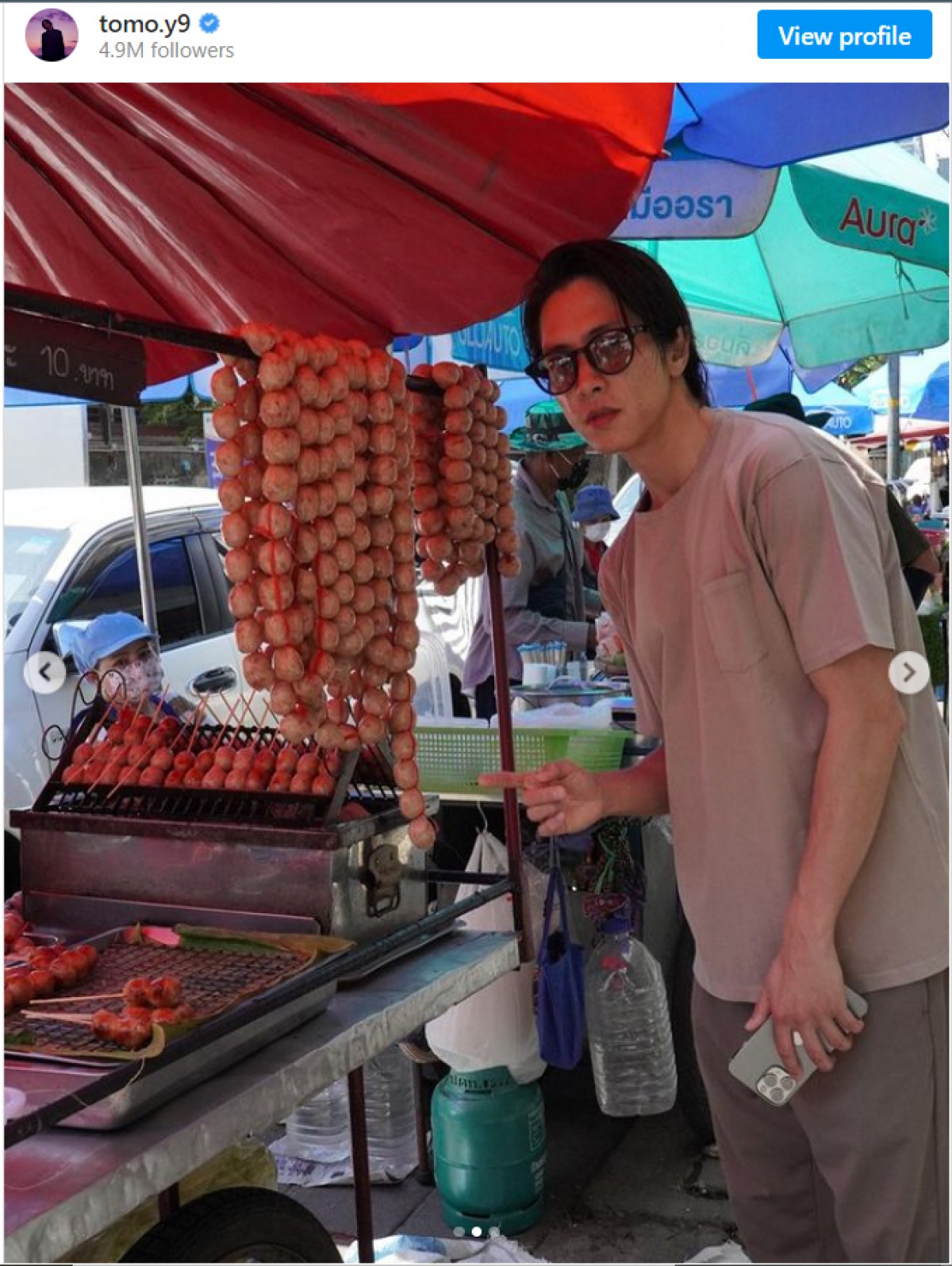 山下智久、撮影で滞在・タイでの食べ歩きショットを公開　「すごく美味しかったです！」