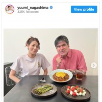 （左から）永島優美、永島昭浩　※「永島優美」インスタグラム