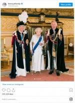ガーター勲章授与式の模様　※「The Royal Family」インスタグラム