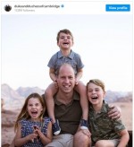 【写真】英ウィリアム王子、父の日に子どもたちと破顔の4ショット公開