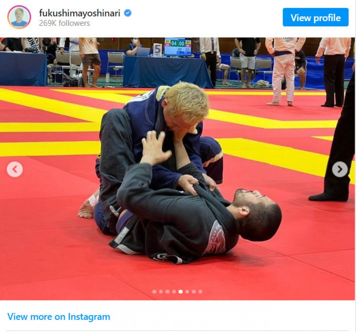 44歳・ガリットチュウ福島善成、全日本柔術大会で優勝を報告　「マジで死ぬかと思いました」
