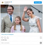 スウェーデン王室ヴィクトリア王太子が45歳に！　※「スウェーデン王室」インスタグラム