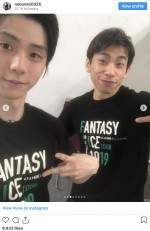 （左から）羽生結弦、織田信成　※「織田信成」インスタグラム